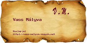Vass Mályva névjegykártya